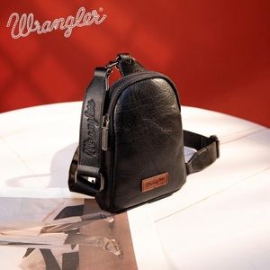 WRANGLER BLACK CROSSBODY- Opened, Never Used.